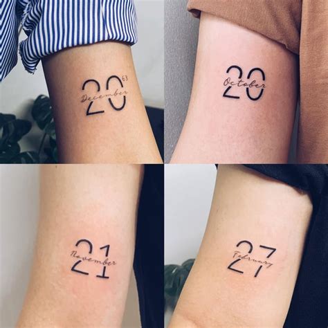 name and birthday tattoo|More.